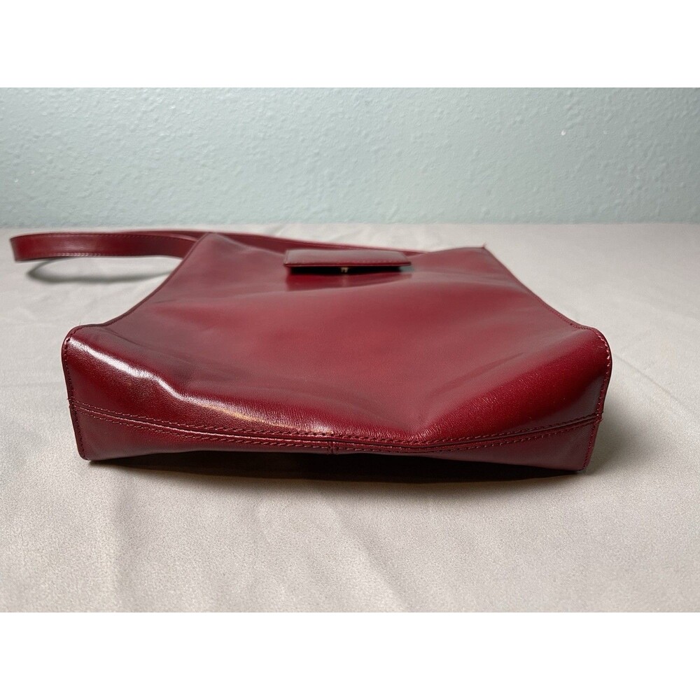 Hobo International Tote Shoulder Bag Purse Red Leather - Picture 5 of 11